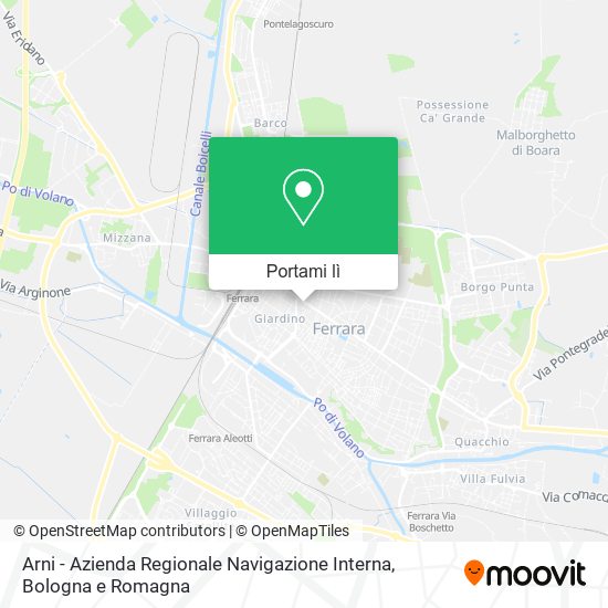 Mappa Arni - Azienda Regionale Navigazione Interna