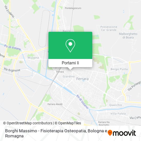 Mappa Borghi Massimo - Fisioterapia Osteopatia