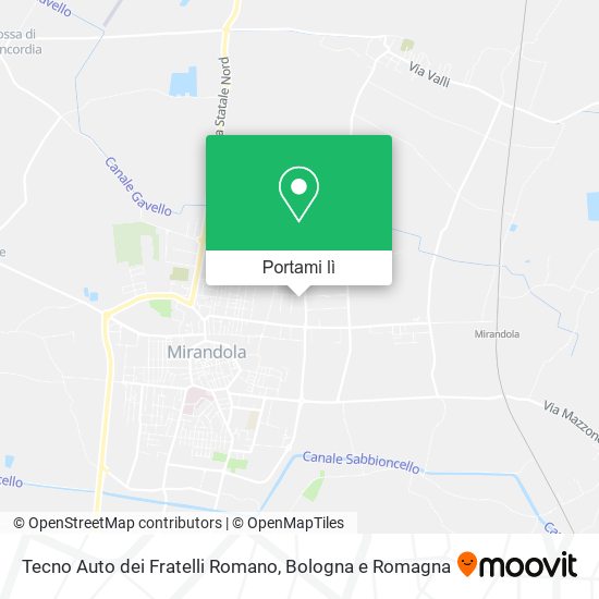 Mappa Tecno Auto dei Fratelli Romano