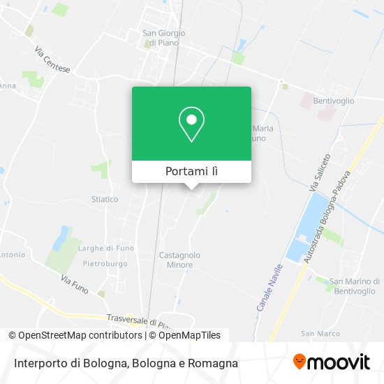 Mappa Interporto di Bologna