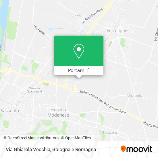 Mappa Via Ghiarola Vecchia