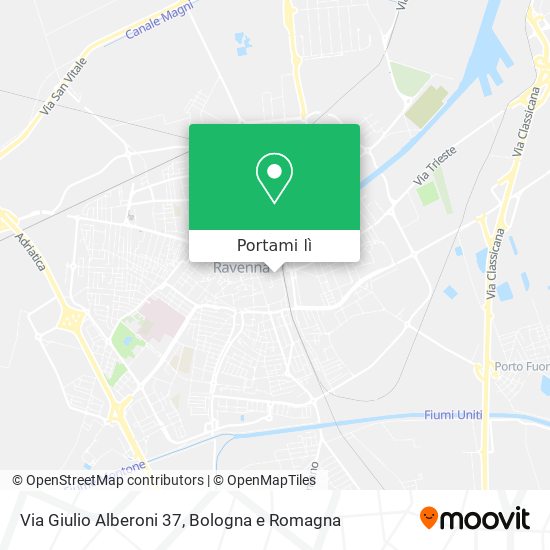 Mappa Via Giulio Alberoni 37