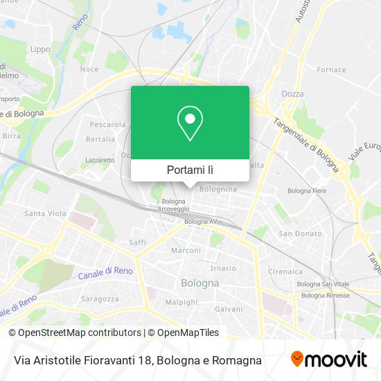 Mappa Via Aristotile Fioravanti  18