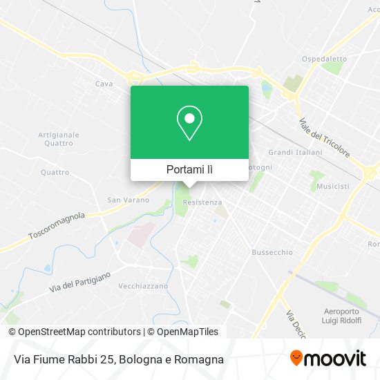 Mappa Via Fiume Rabbi  25