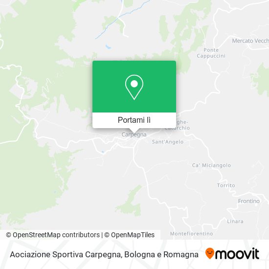 Mappa Aociazione Sportiva Carpegna