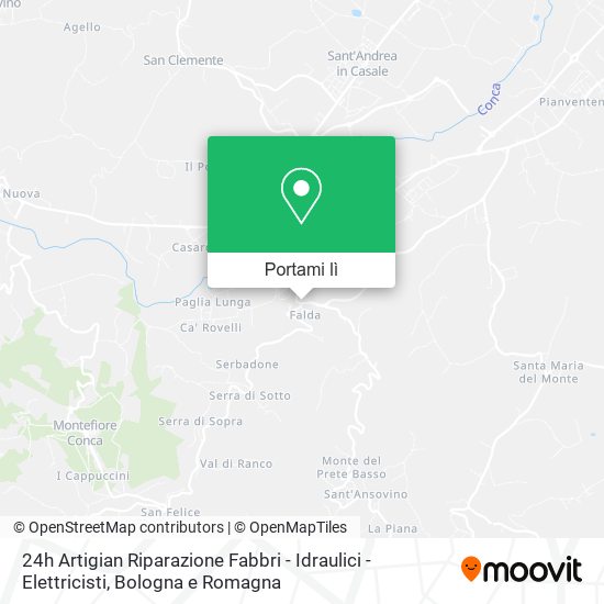 Mappa 24h Artigian Riparazione Fabbri - Idraulici - Elettricisti