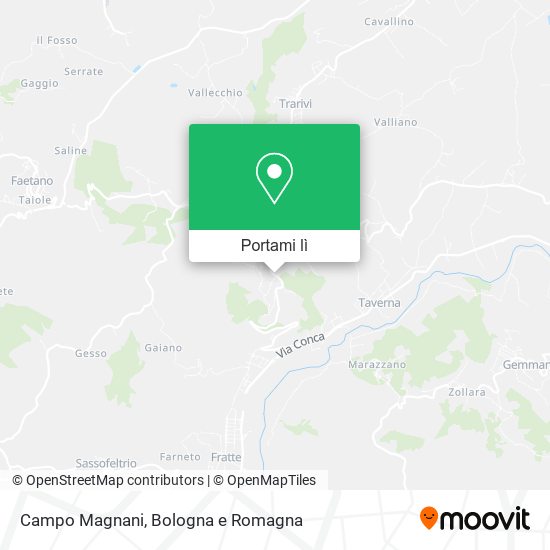 Mappa Campo Magnani