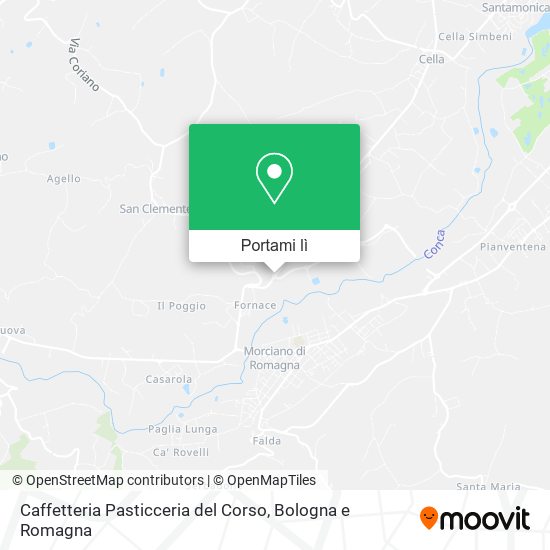 Mappa Caffetteria Pasticceria del Corso