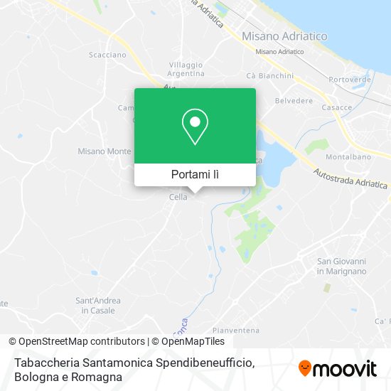 Mappa Tabaccheria Santamonica Spendibeneufficio