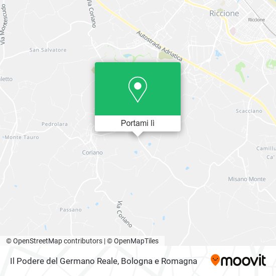 Mappa Il Podere del Germano Reale