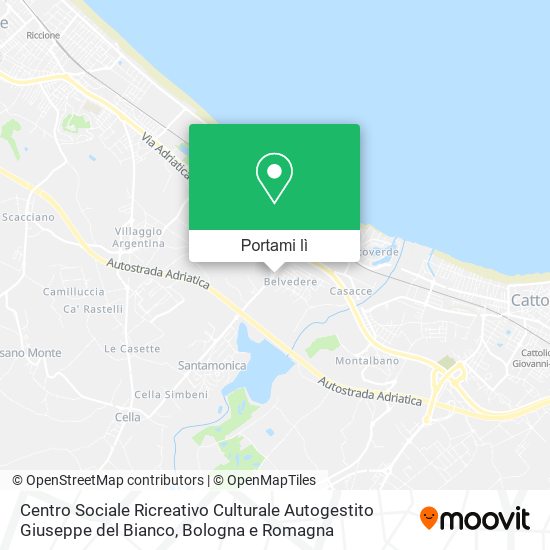 Mappa Centro Sociale Ricreativo Culturale Autogestito Giuseppe del Bianco