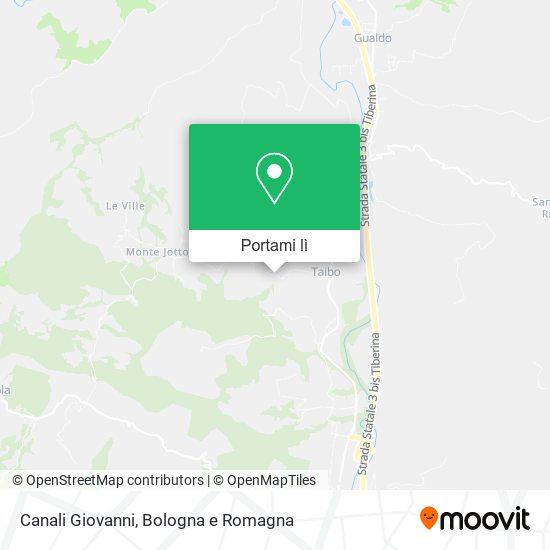Mappa Canali Giovanni