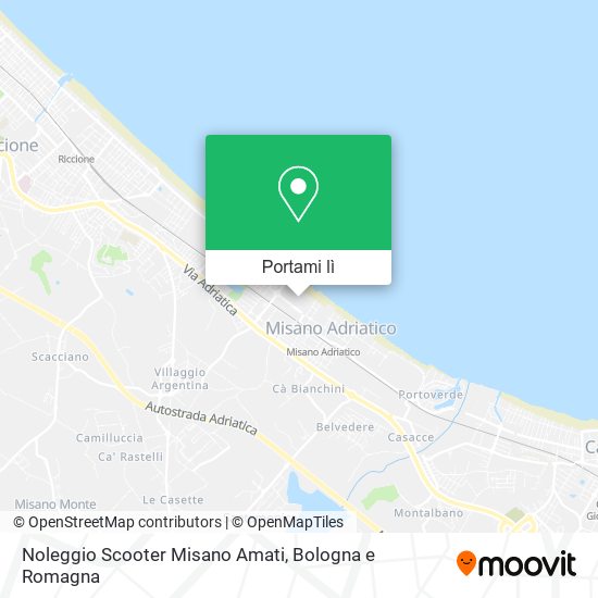 Mappa Noleggio Scooter Misano Amati