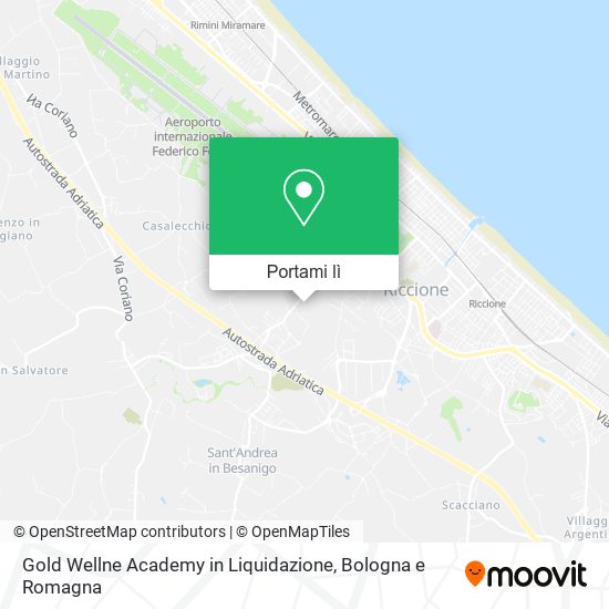 Mappa Gold Wellne Academy in Liquidazione