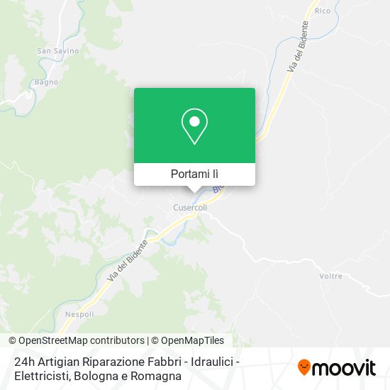 Mappa 24h Artigian Riparazione Fabbri - Idraulici - Elettricisti