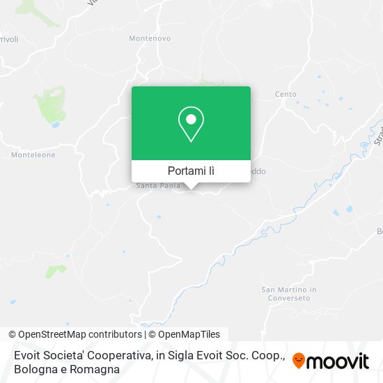 Mappa Evoit Societa' Cooperativa, in Sigla Evoit Soc. Coop.