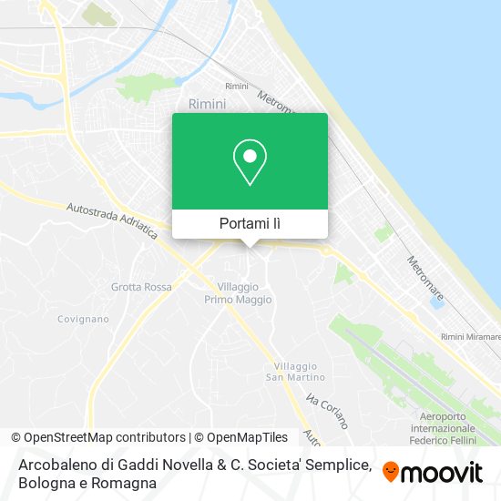 Mappa Arcobaleno di Gaddi Novella & C. Societa' Semplice