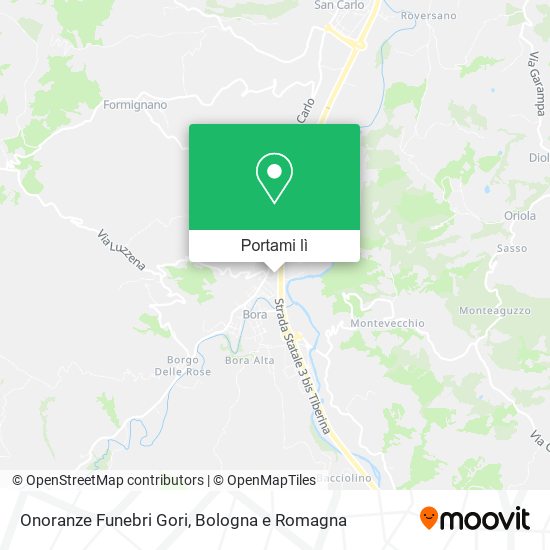 Mappa Onoranze Funebri Gori