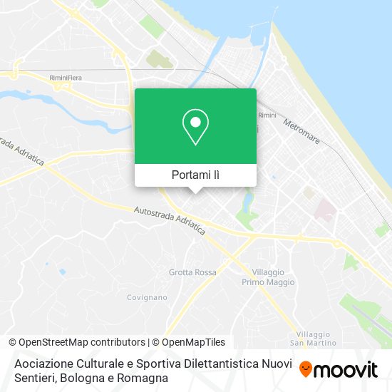 Mappa Aociazione Culturale e Sportiva Dilettantistica Nuovi Sentieri