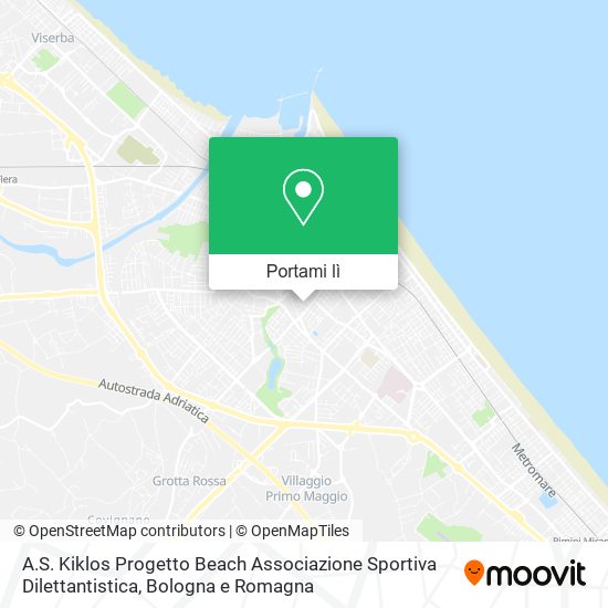 Mappa A.S. Kiklos Progetto Beach Associazione Sportiva Dilettantistica
