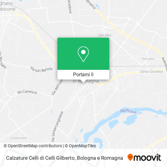 Mappa Calzature Celli di Celli Gilberto