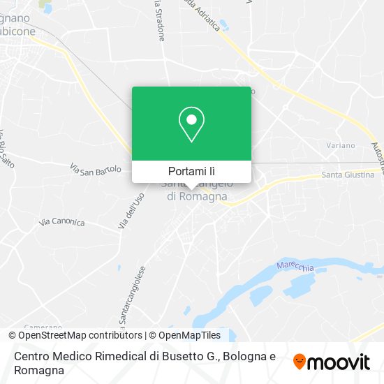 Mappa Centro Medico Rimedical di Busetto G.