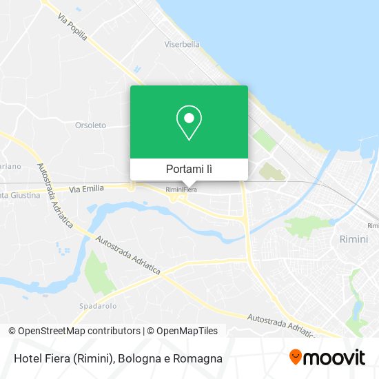 Mappa Hotel Fiera (Rimini)