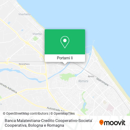 Mappa Banca Malatestiana-Credito Cooperativo-Societa' Cooperativa