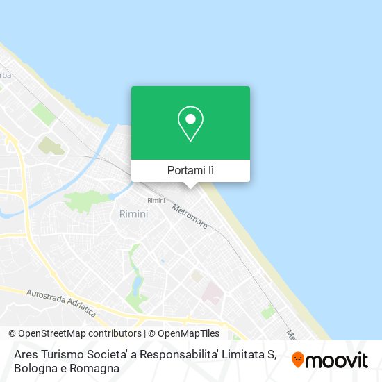 Mappa Ares Turismo Societa' a Responsabilita' Limitata S