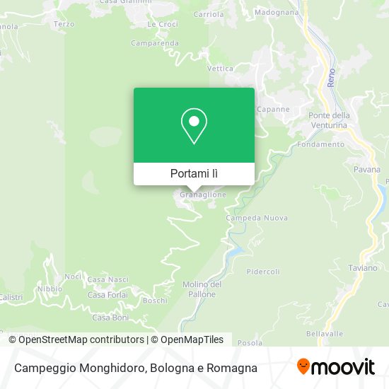 Mappa Campeggio Monghidoro