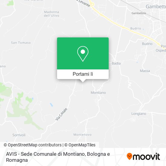 Mappa AVIS - Sede Comunale di Montiano