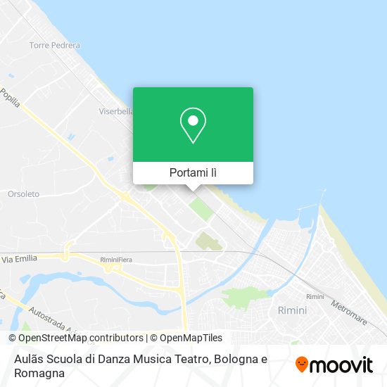 Mappa Aulãs Scuola di Danza Musica Teatro