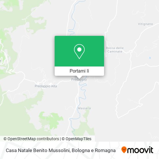 Mappa Casa Natale Benito Mussolini