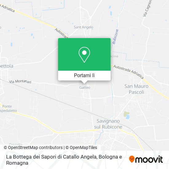 Mappa La Bottega dei Sapori di Catallo Angela