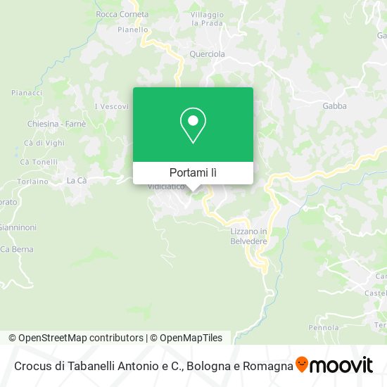 Mappa Crocus di Tabanelli Antonio e C.