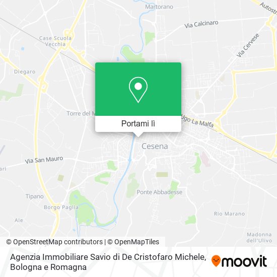 Mappa Agenzia Immobiliare Savio di De Cristofaro Michele