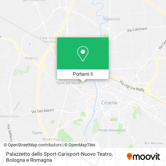 Mappa Palazzetto dello Sport-Carisport-Nuovo Teatro