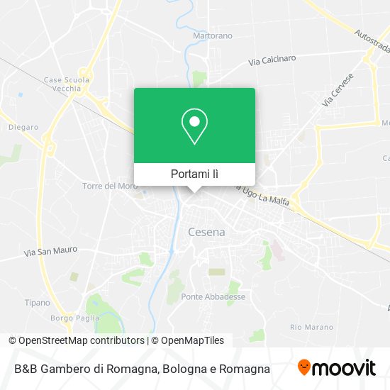 Mappa B&B Gambero di Romagna