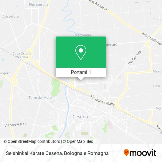 Mappa Seishinkai Karate Cesena