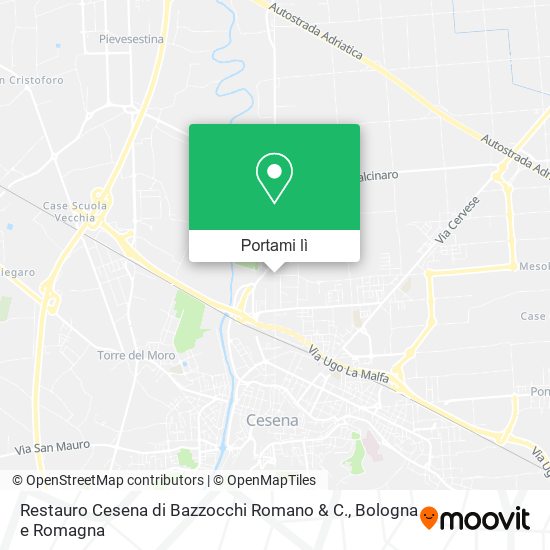 Mappa Restauro Cesena di Bazzocchi Romano & C.