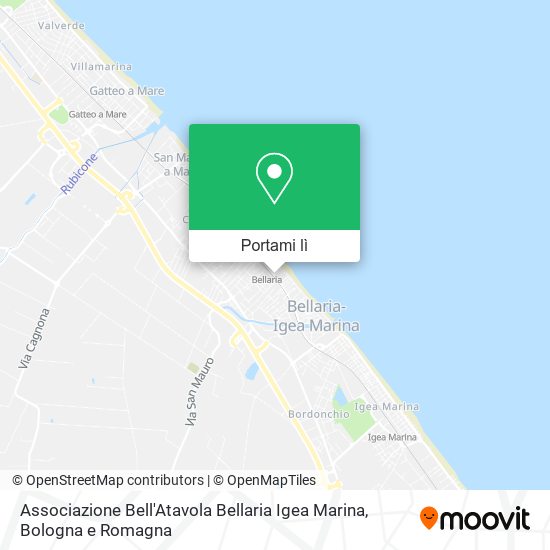 Mappa Associazione Bell'Atavola Bellaria Igea Marina