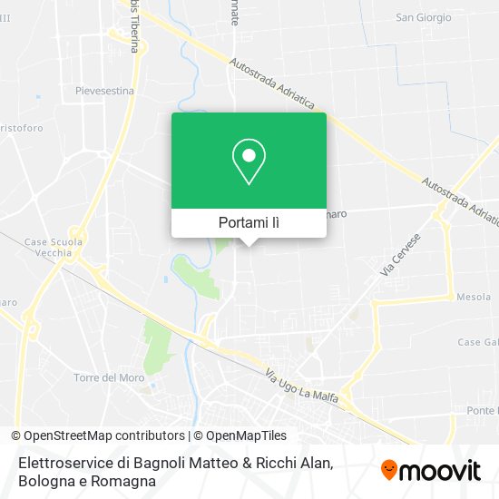 Mappa Elettroservice di Bagnoli Matteo & Ricchi Alan