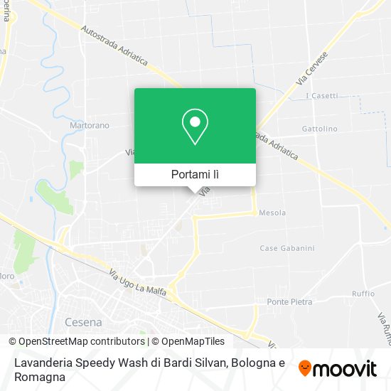 Mappa Lavanderia Speedy Wash di Bardi Silvan