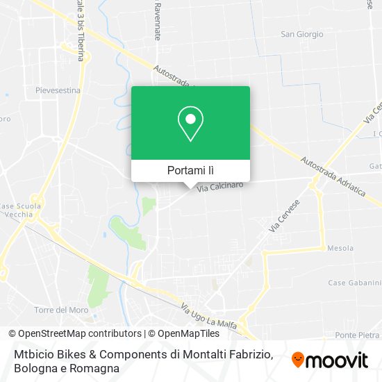 Mappa Mtbicio Bikes & Components di Montalti Fabrizio