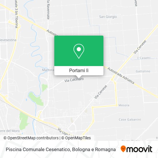 Mappa Piscina Comunale Cesenatico