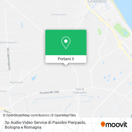 Mappa 3p Audio-Video Service di Pasolini Pierpaolo