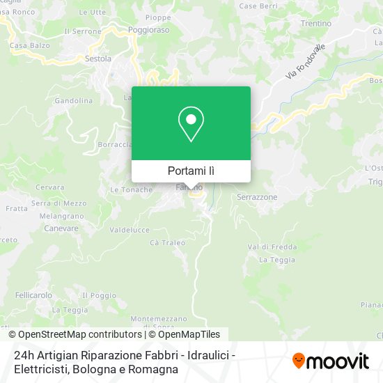 Mappa 24h Artigian Riparazione Fabbri - Idraulici - Elettricisti