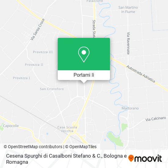 Mappa Cesena Spurghi di Casalboni Stefano & C.