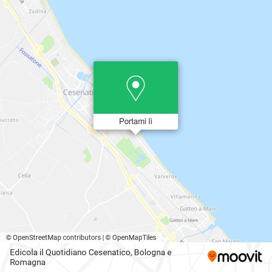 Mappa Edicola il Quotidiano Cesenatico