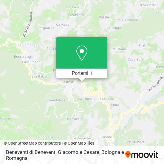 Mappa Beneventi di Beneventi Giacomo e Cesare
